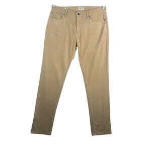 TODD Snyder slim fit stretch corduroy pants tan preppy 90s office sz 34